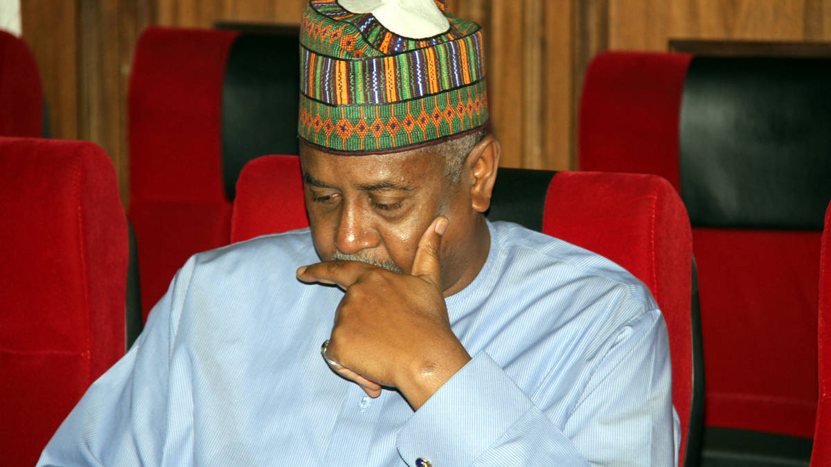 The contracts are linked to former national security adviser Sambo Dasuki, pictured, who served under former president Goodluck Jonathan from June 2012 until his sacking in July last year 