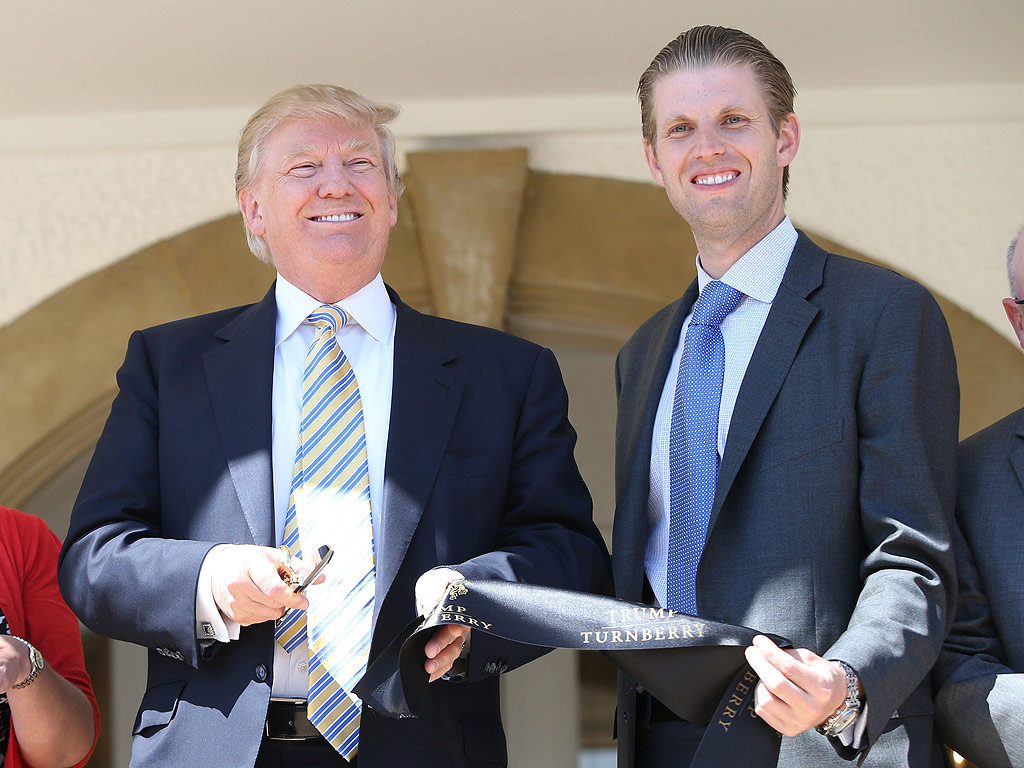Police and the FBI are investigating a threatening letter sent to the Manhattan apartment of Donald Trump's son Eric that contained a white powder, two law enforcement officials said Friday. (AP) 