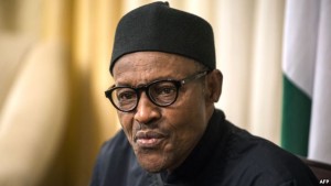 FILE - Nigerian president Muhammadu Buhari, shown giving an interview in Johannesburg, June 14, 2015, won election in March 2015 on a promise to fight poverty and corruption.