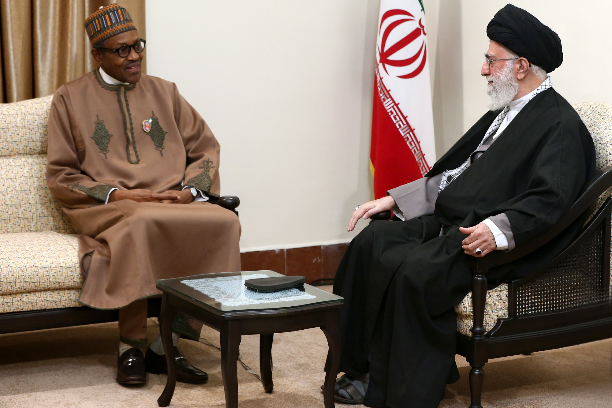 Nigerian President Muhammad Buhari 0n, November 23, 2015 met with the Islamic Revolution Leader Ayatollah Khamenei in Tehran, Iran.
