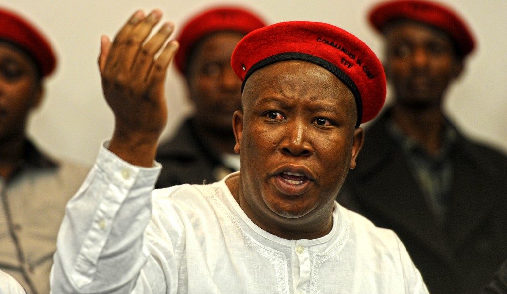 The move follows an interview Malema gave to Al-Jazeera television Sunday in which he said that if the government used violence to suppress protest "we will remove this government through the barrel of a gun".