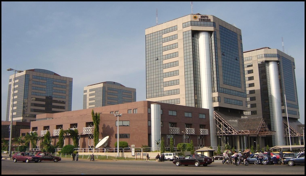 File photo, NNPC Towers, Abuja : Till date petroleum hawkers hoover around the corporate headquarters of the state-run Nigerian National Petroleum Corp. (NNPC) in Abuja, doing black business.