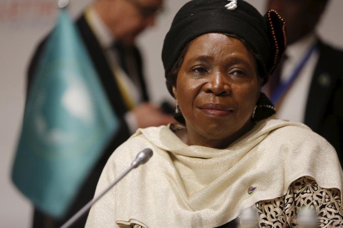 African Union chairperson Nkosazana Dlamini-Zuma, pictured at the Valletta Summit on Migration in Matla, November 12, 2015, is stepping down from her role in July.  