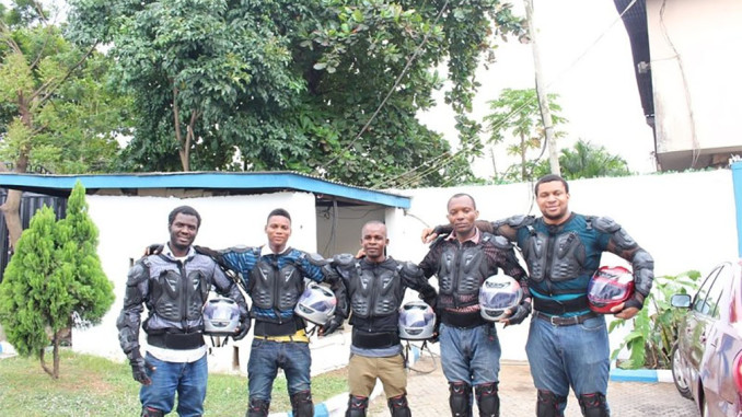 The drivers for Metro Africa Xpress get a good salary — and a cool uniform. People say the outfits make the drivers look like "RoboCop on the street." ( Photo/MAX Africa)