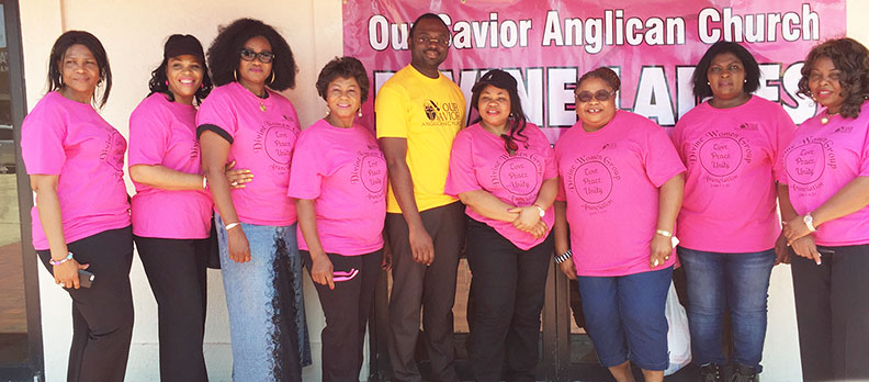 Spiritual Leader of Our savior Anglican Church, Reverend Ugo Ezenekwe, and some officials and members of the Devine women group.