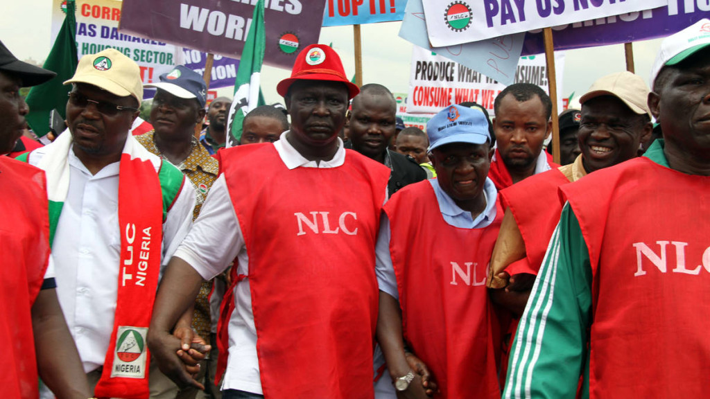 File photo of past street activities of Nigeria Labour Congress. The Nigerian Industrial Court ruled that the Nigeria Labour Congress and the Trade Union Congress, which represent workers from the public and private sectors, could not proceed with the industrial action.