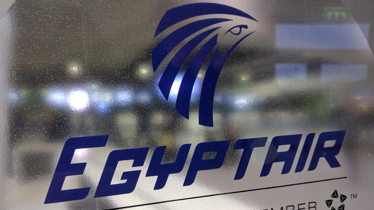 A frosted glass partition is seen at the EgyptAir counter at Charles de Gaulle Airport outside Paris, France, Thursday, May 19, 2016. EgyptAir said a flight from Paris to Cairo disappeared from radar early Thursday morning. (Raphael Satter / AP)