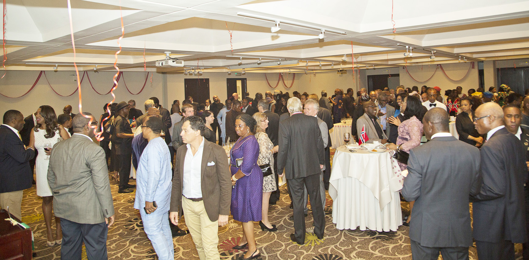 Cross section of guests at the inaugural reception. The inauguration was performed in Lagos on Saturday 14th May, 2016 by His Excellency, the Ambassador of Norway to Nigeria, Rolf Kristian REE as part of the ceremonies marking the National Day of Norway on 17th May, 2016.
