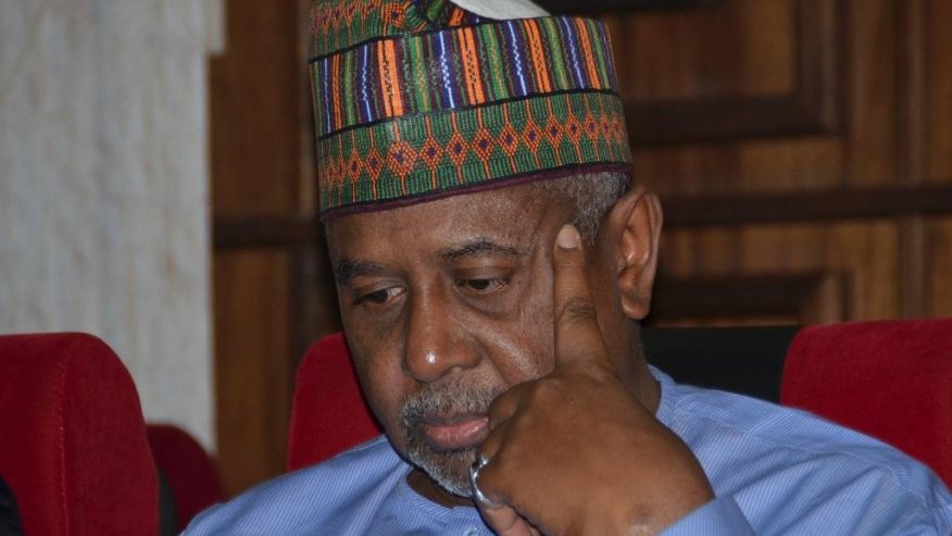 FILE- In this Tuesday, Sept.1, 2015 file photo, Nigeria's former national security adviser Sambo Dasuki attends a hearing to face charges of possessing weapons illegally, at the Federal High Court in Abuja, Nigeria. Dasuki is accused of diverting $2.1 billion meant to fight the Boko Haram Islamic insurgency. Nigeria has seized more than $10.3 billion in looted cash and assets in the past year under President Muhammadu Buhari's anti-corruption campaign, the information minister announced Saturday June. 4, 2016. (AP Photo/File) (The Associated Press)