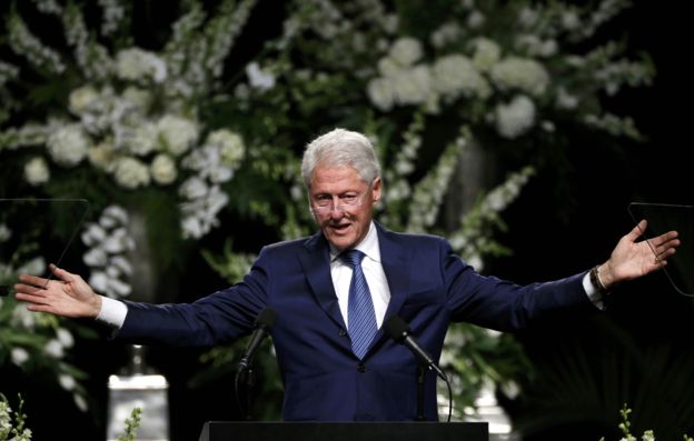 Former President Bill Clinton described Ali as "a free man of faith" 