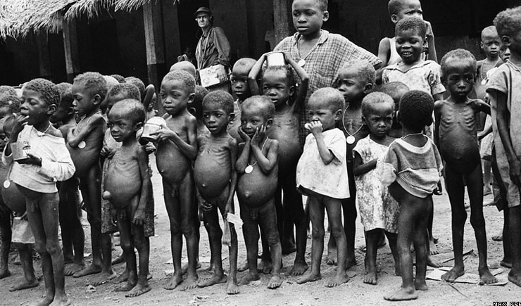 Children victims of starvation. Most of them later died of starvation. Yet officers who took part in this genocide would write books where they bragged about their various commands, whereas families of victims would be prosecuted for simply expressing their tribulations. 