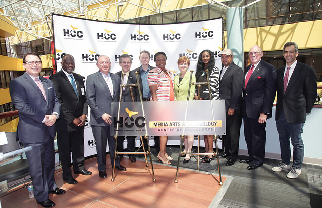 Spotlight on success. Houston Community College celebrates the grand opening of the HCC Media Arts and Technology Center of Excellence at the Alief-Hayes Campus.