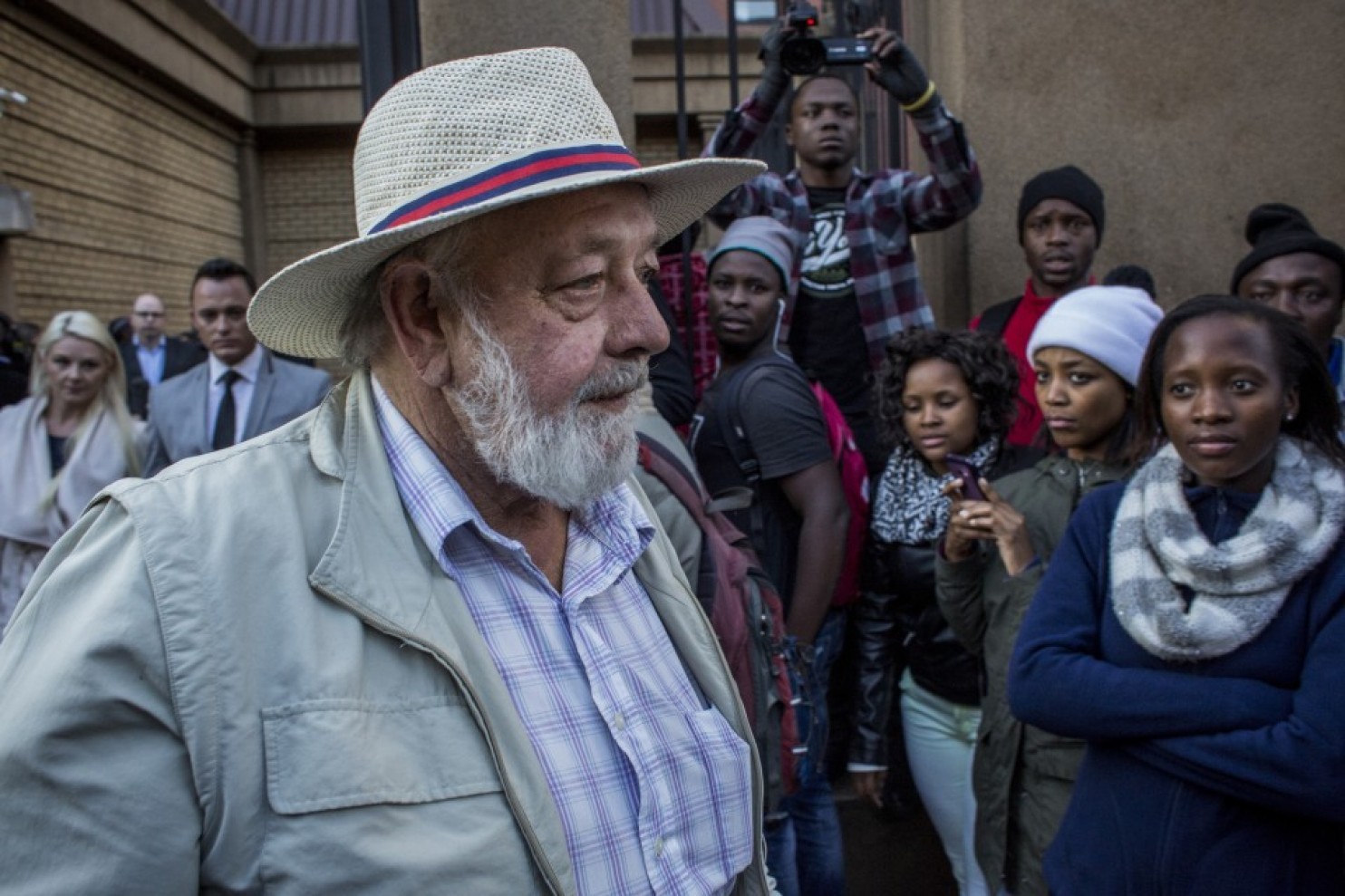 Barry Steenkamp, father of Reeva Steenkamp, leaves the North Gauteng High Court on June 15. (Charlie Shoemaker/Getty Images) 