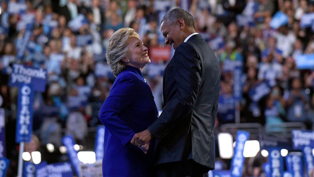 Obama-Clinton.... “Tonight, I ask you to do for Hillary Clinton what you did for me,” he said. “I ask you to carry her the same way you carried me.”
