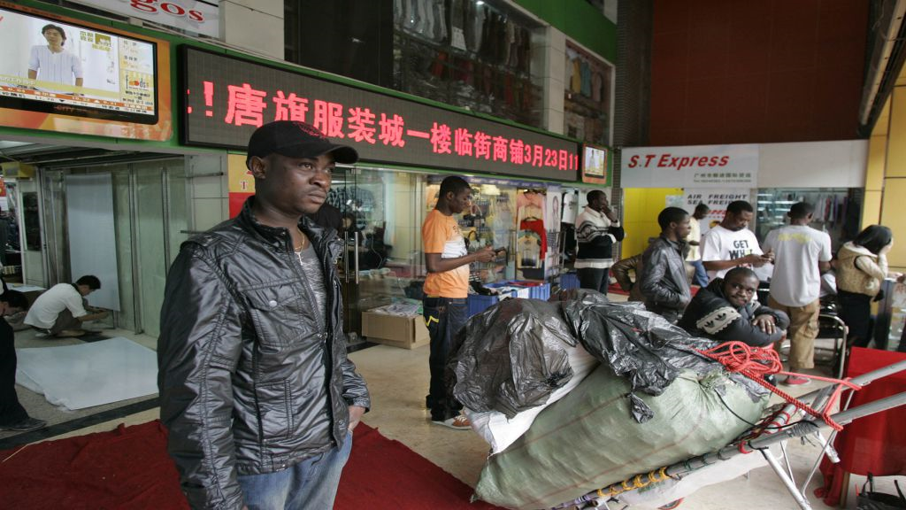 African traders in Guangzhou. 