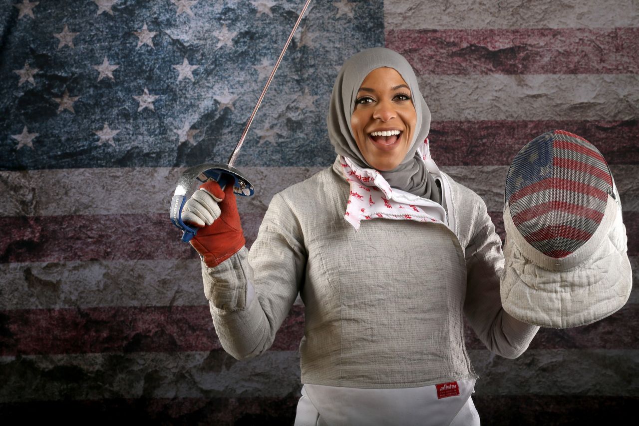 Ibtihaj Muhammad Ibtihaj Muhammad is the first American woman to compete in a hijab. 