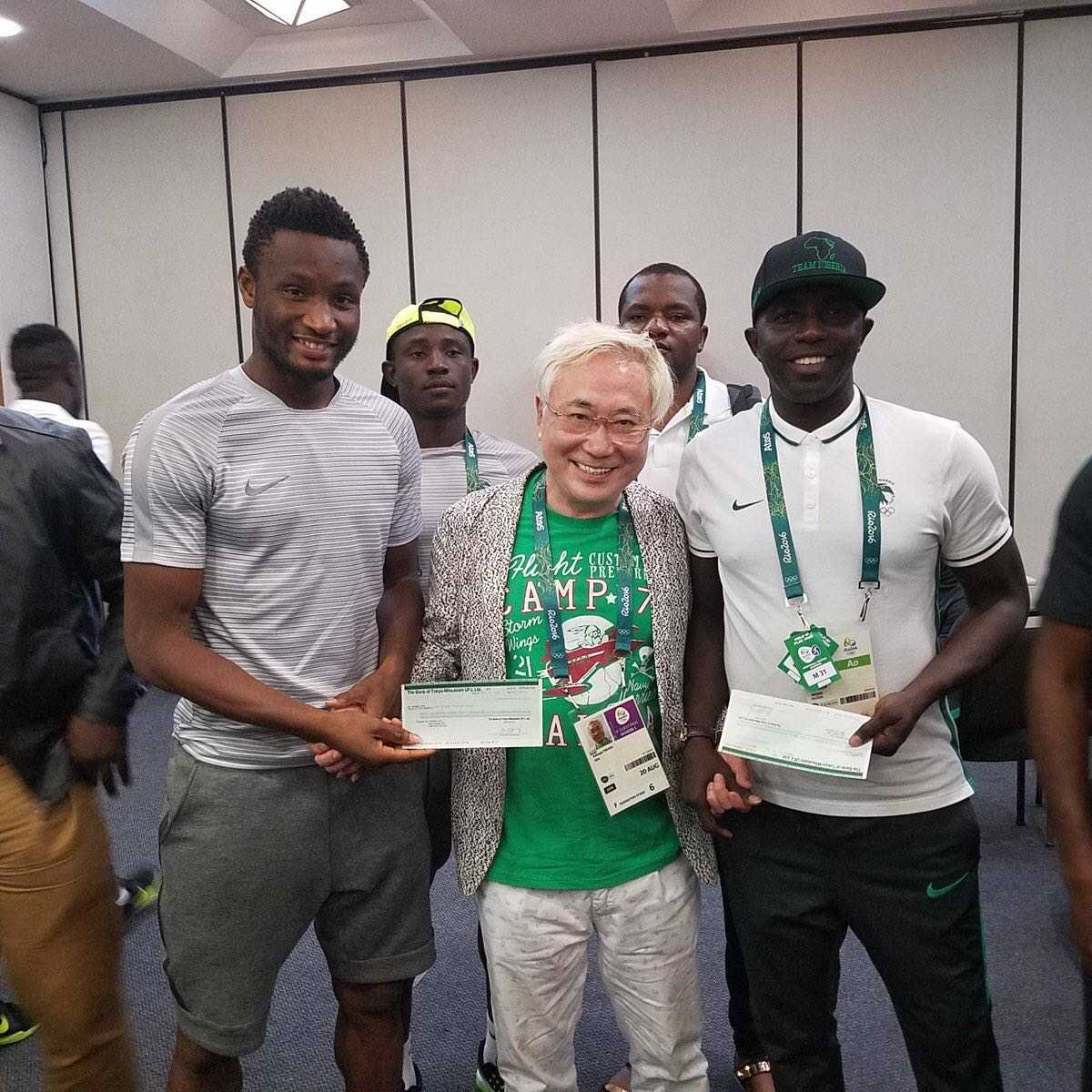 Japanese plastic surgeon Katsuya Takasu has delivered on his promise of giving the Nigeria U23 team $10,000 each.