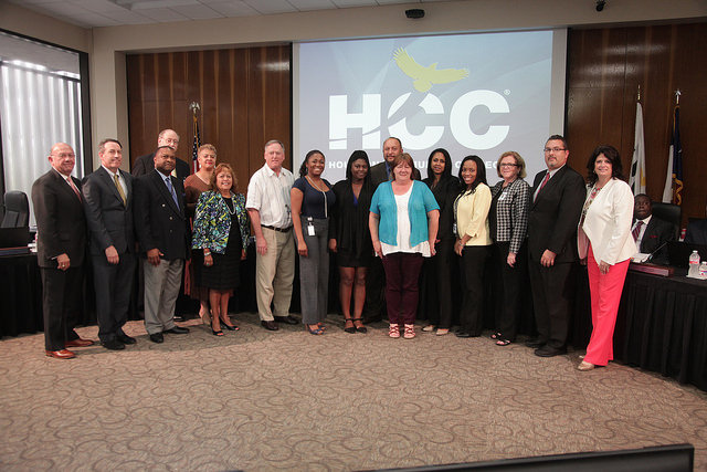 Members of the Houston Community College Procurement Department were recognized during the August meeting of the HCC Board of Trustees for being awarded the 2016 Achievement of Excellence in Procurement Award from the National Procurement Institute.