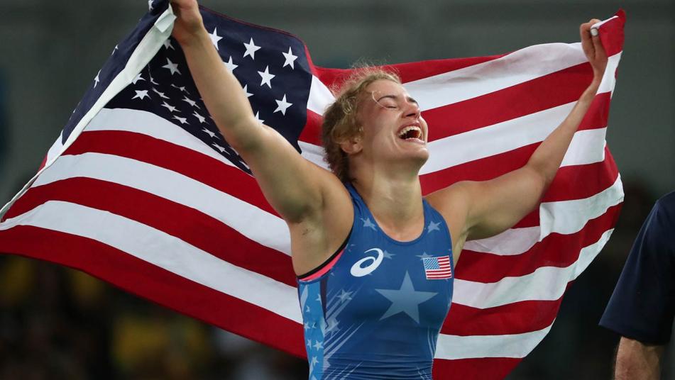  Helen Maroulis Helen Maroulis won the first American gold medal in women’s wrestling. (Getty)  