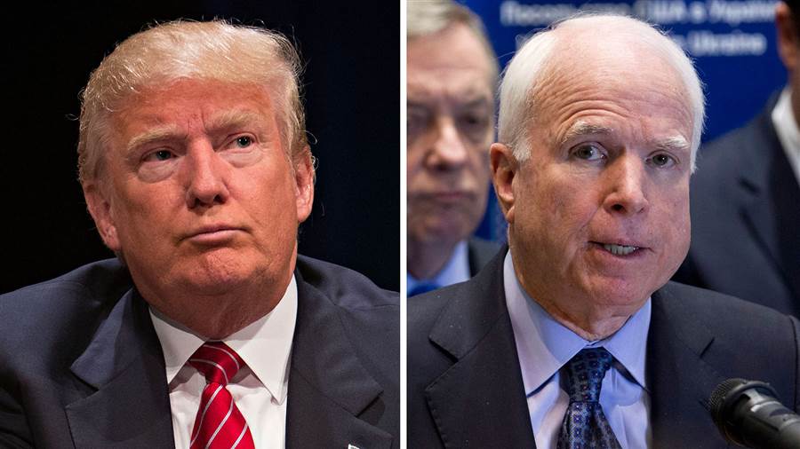 Donald Trump, John McCain 