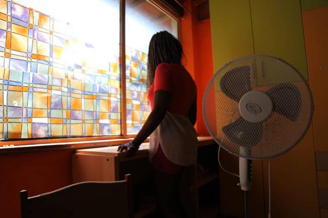  Nigerian ex-prostitute “Beauty” (a pseudonym) poses in a social support centre for trafficked girls near Catania, Italy on 14th September 2016. She arrived in Italy in 2015 after being trafficked from Nigeria. Thomson Reuters Foundation/Tom Esslemont 