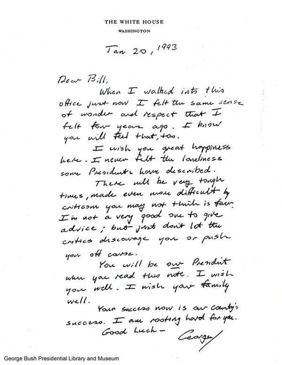 bush-letter