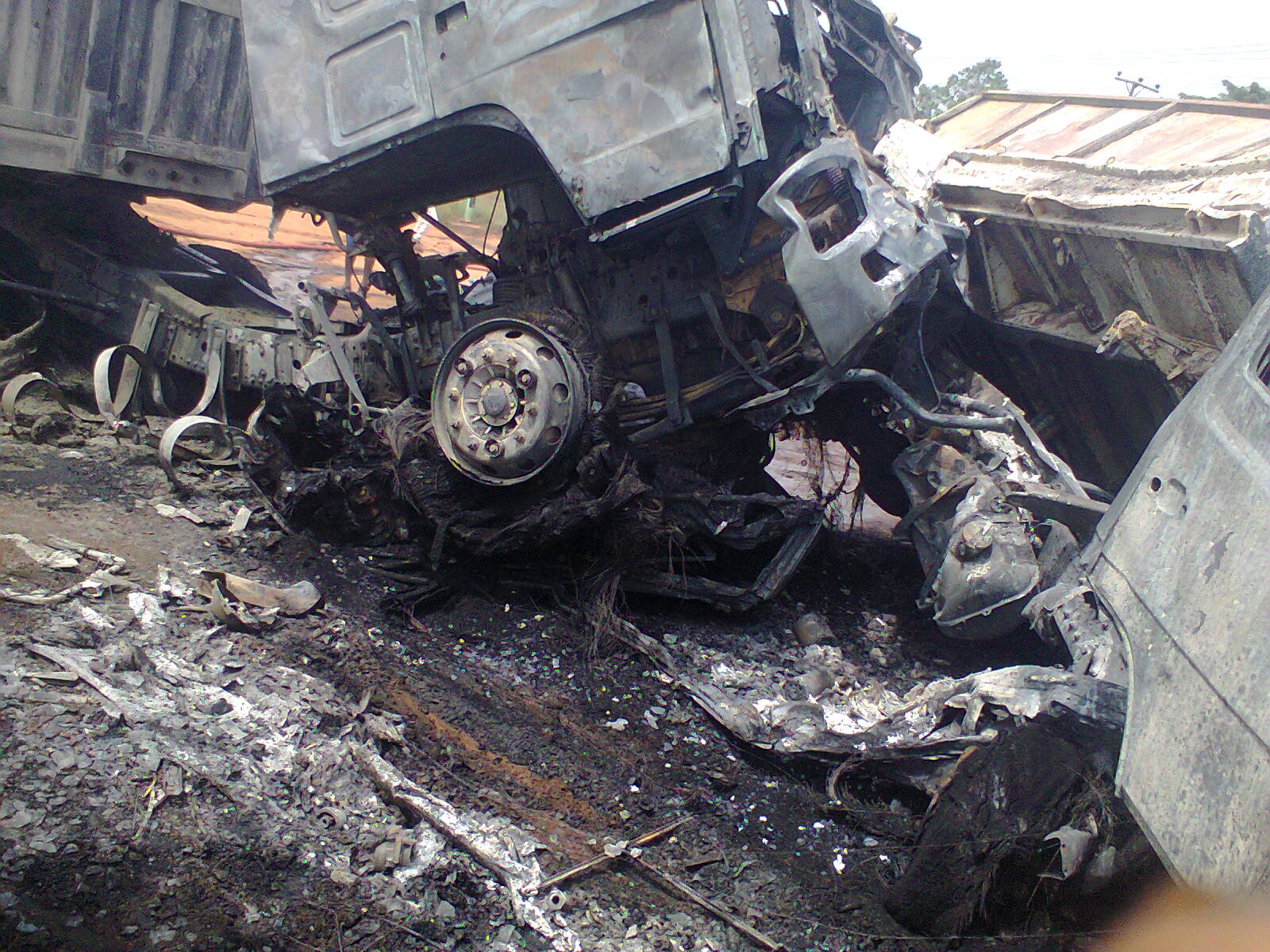 November 2015, over 17 persons lost their lives when a heavy duty truck, owned by Dangote Transport Company crashed into the bus they were travelling in while it was parked on the side of the road by the NNPC Mega Staion opposite the Asaba Int Airport.” 