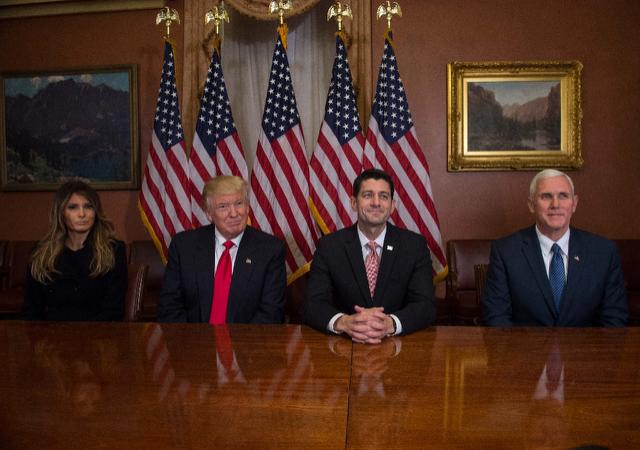 Trump said he and the Republican majority in Congress were going to accomplish "absolutely spectacular things for the American people," adding he was eager to get started.